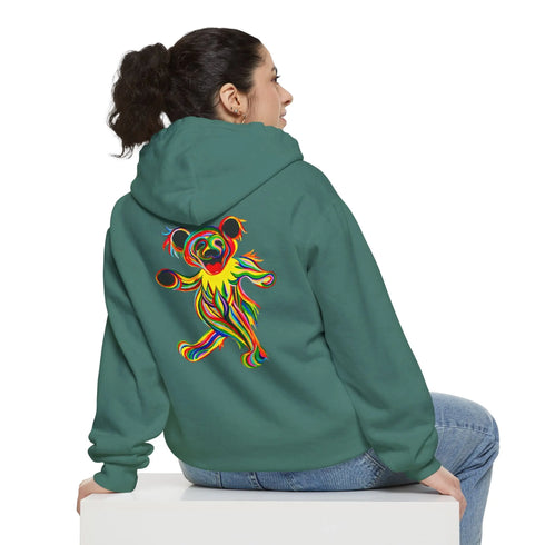 Tie-Dye Bear Vineyard Collection Unisex Garment-Dyed Hoodie StealieShop